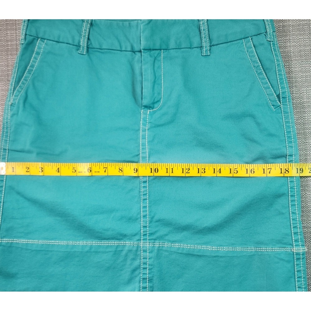 Merona Womens Size 6 Teal Cotton Mini Skirt Coastal Y2K - Picture 5 of 10